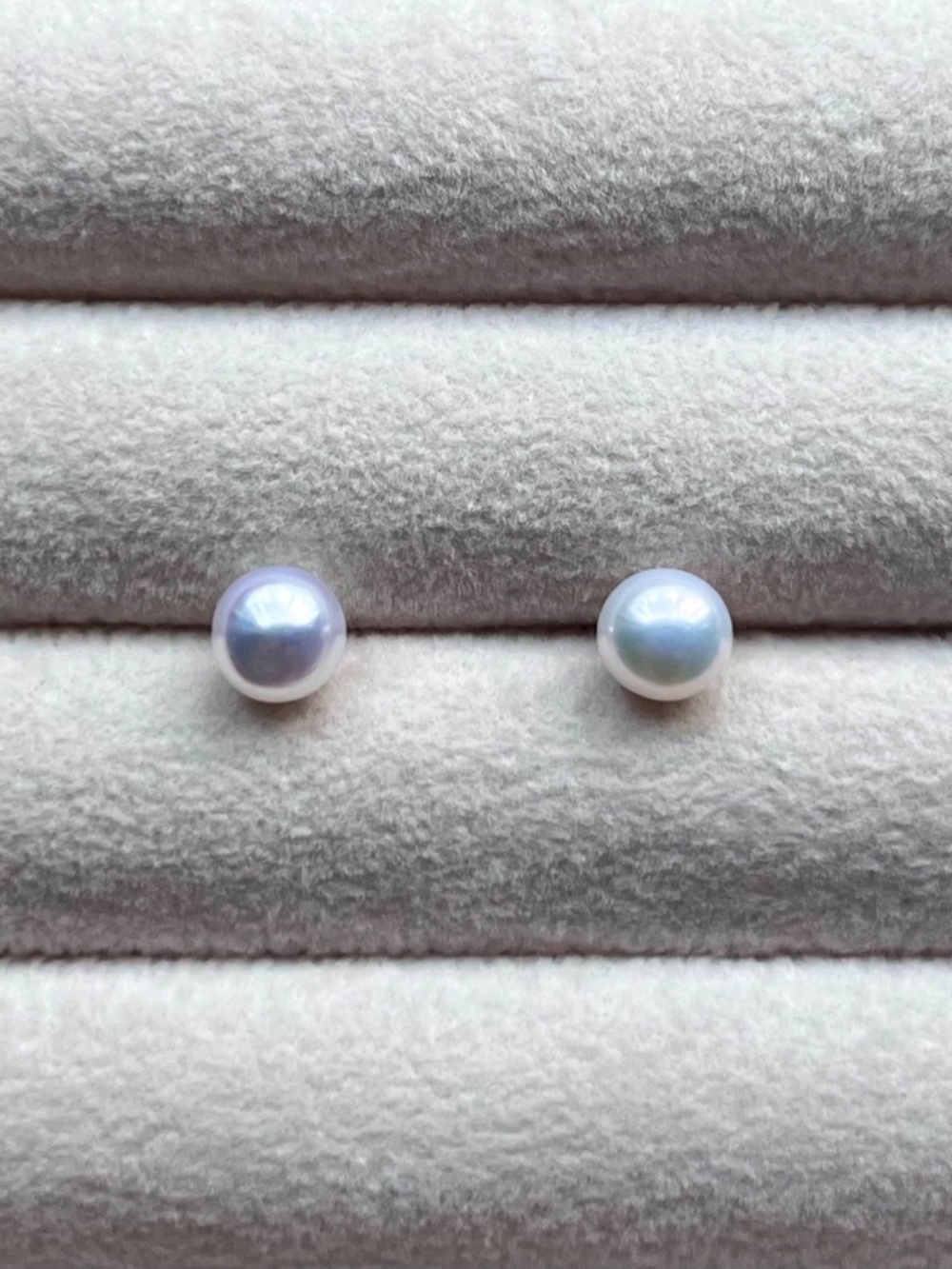 E107 | Genuine White Freshwater Pearl Studs in Gold